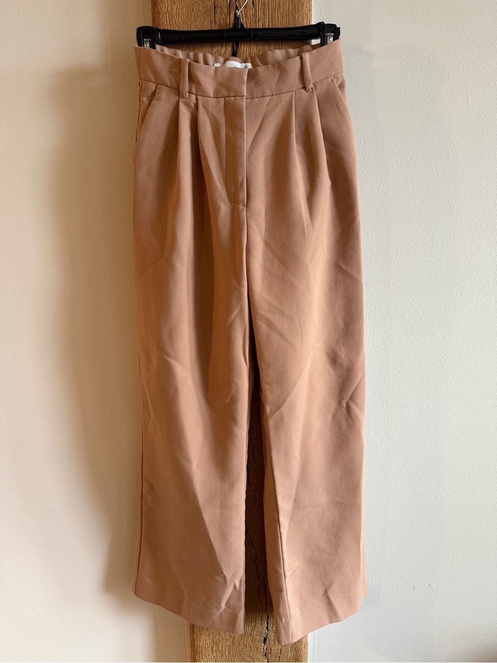Abercrombie & Fitch Sloane Wide Leg Trousers Tan Sz 2